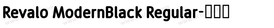 Revalo ModernBlack Regular字体转换